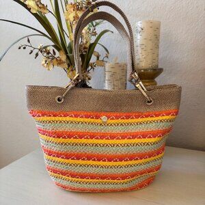 Eric Javits Tote with Gold tone Hardware-EVC